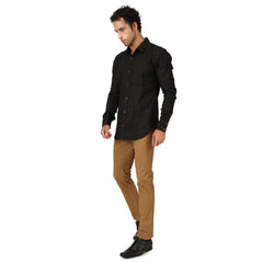 Onyx Linen Shirt - Black