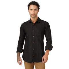 Onyx Linen Shirt - Black