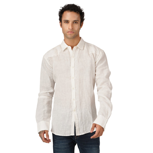 Onyx Linen Shirt - White